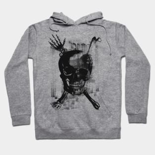 crossbones hand Skull Hoodie